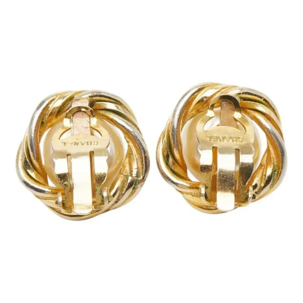 Chanel Vintage Clip-On Earrings Pearl #250064C41B